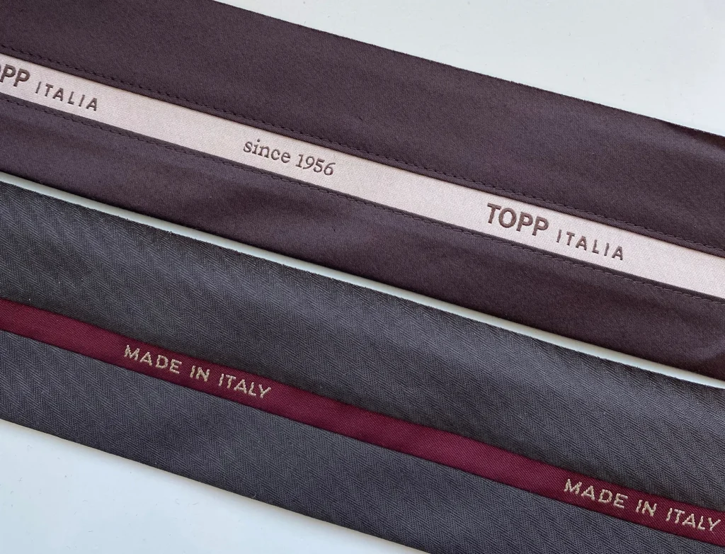 nastri logati con logo topp italia